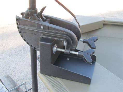 metal transom bracket trolling motor|transom mount trolling motor bracket.